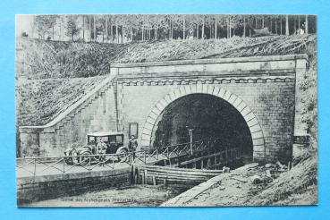 Ansichtskarte AK Lierval 1916 Tunnel des Aisnekanals Auto Oldtimer Frankreich France 02 Aisne